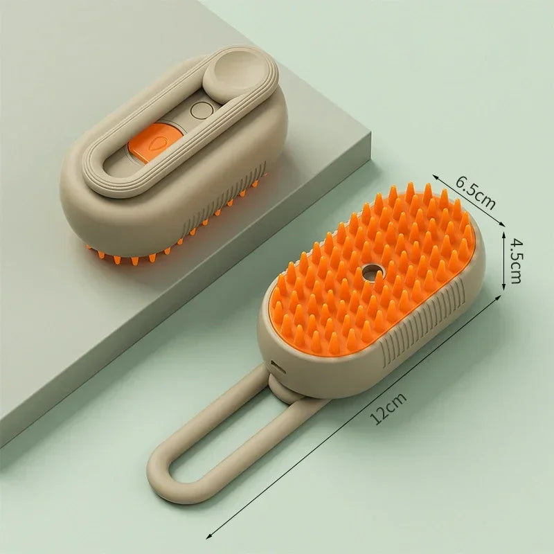 Zylo™ Steam Pet Brush | Remove Loose Fur & Reduce Shedding