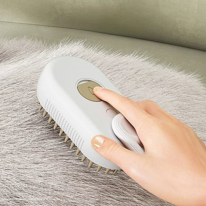 Zylo™ Steam Pet Brush | Remove Loose Fur & Reduce Shedding