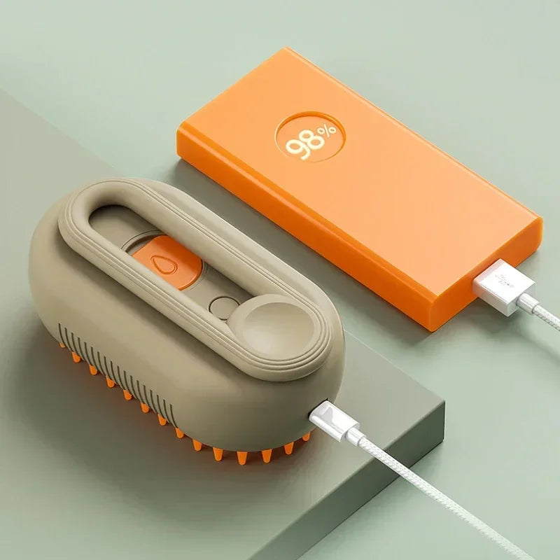 Zylo™ Steam Pet Brush | Remove Loose Fur & Reduce Shedding