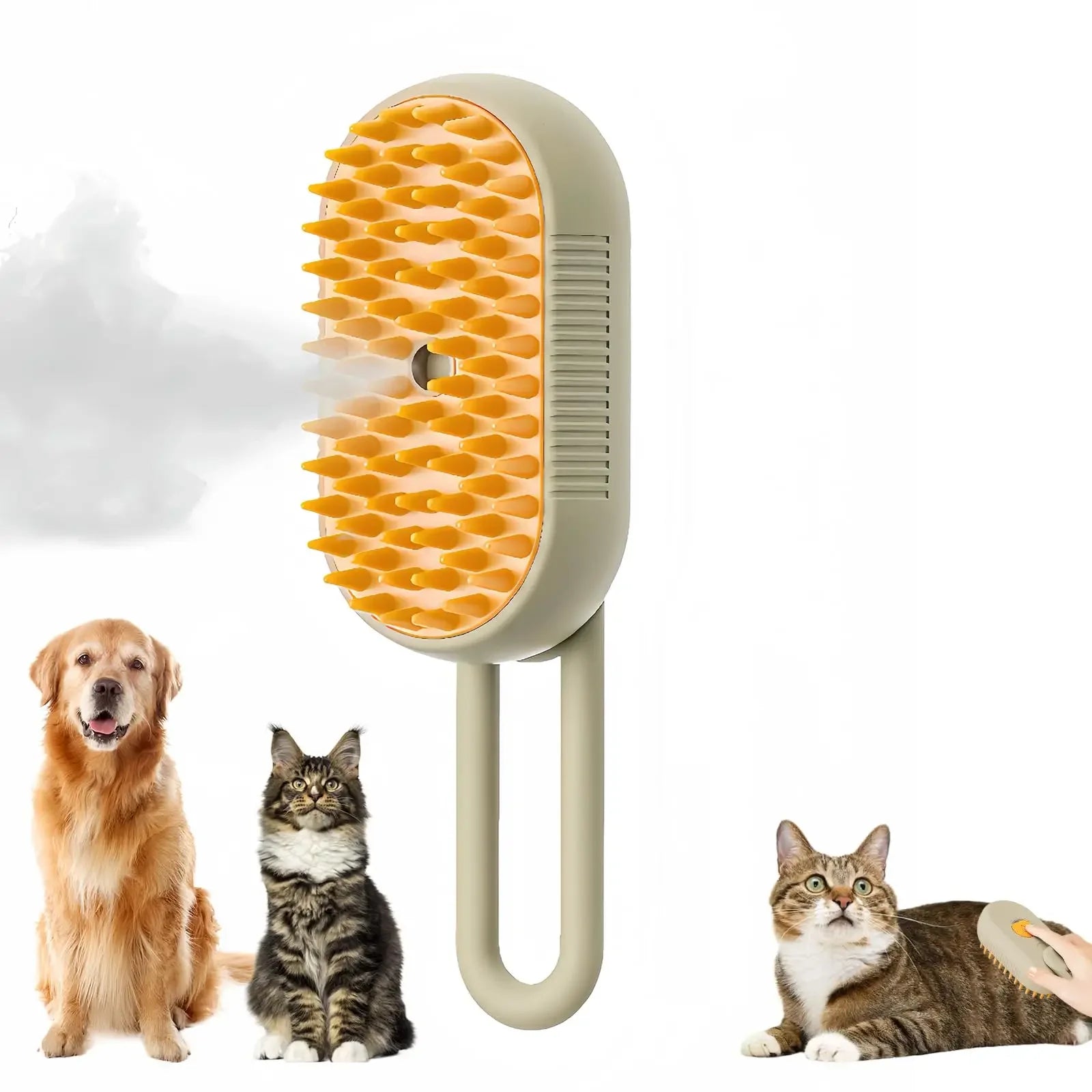 Zylo™ Steam Pet Brush | Remove Loose Fur & Reduce Shedding